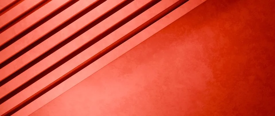 Dynamic Red Diagonal Slats Abstract Background with Shadow Patterns for Mod.. Stock Photos