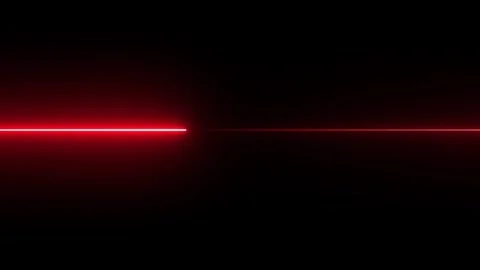 A dynamic red laser beam pulses and glows brightly across a dark black back.. 스톡 동영상 335023228