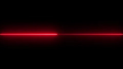 Dynamic red laser line moves across black. Stock Footage 331897502