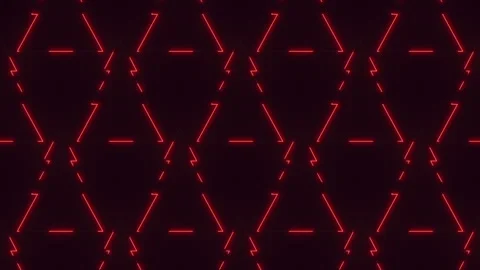 Dynamic red lightning bolts pattern on black background Stock Footage 315109974