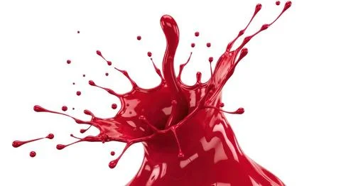 Dynamic red liquid splash abstract fluid motion dynamic energy explosion Stock Illustration