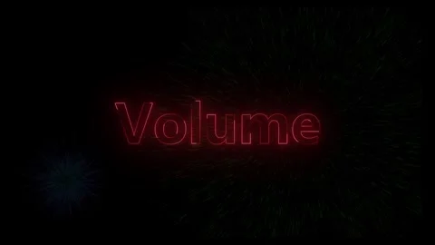 Dynamic red neon volume text animation with explosive background effects Stock Footage 318099210