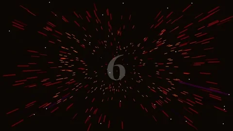 Dynamic red particle explosion on black screen, abstract visualizer for mod.. Stock Footage 342094902