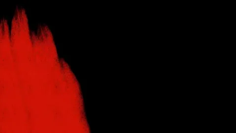 Dynamic red strokes on black screen. Jumping drawing motion effect with flashes Stock Footage 329390895