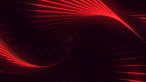 Dynamic red swirls digital artwork with energetic motion and intriguing patterns 스톡 동영상 297617851