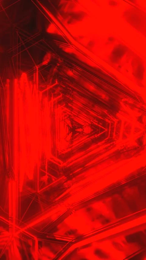 Dynamic red tunnel video background loop for immersive displays and present.. Stock Footage 321570301