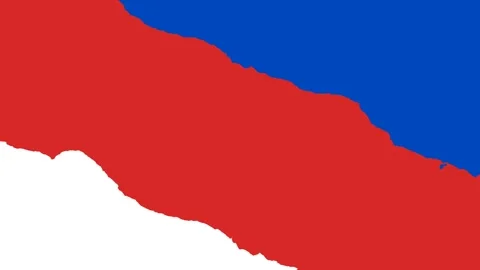 Dynamic Red White Blue Abstract Background with Ripped Paper Effect. Stock Footage 339210594