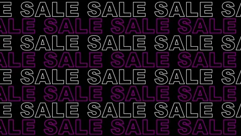 Dynamic repeated text animation with the word "SALE". Stock Footage 315289678