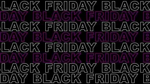 Dynamic repeated text animation with the word "Black Friday". Stock Footage 315402593