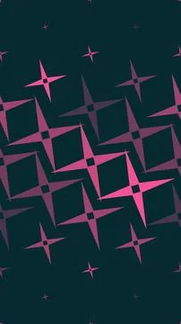 A dynamic repeating design of sharp four-point starbursts in vibrant pink a.. 스톡 일러스트