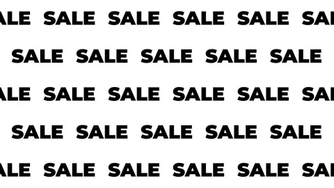 Dynamic Repeating SALE Text Pattern Loop High Quality 4K Video Background f.. Stock Footage 340026356