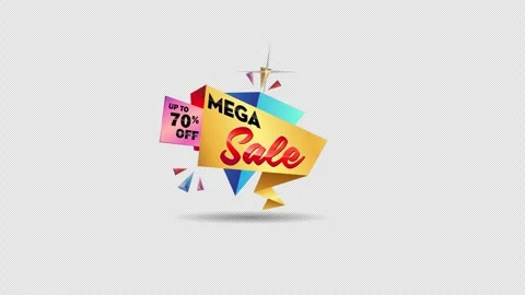 Dynamic Retail Promotion Animation Stockbeeldmateriaal 348185812