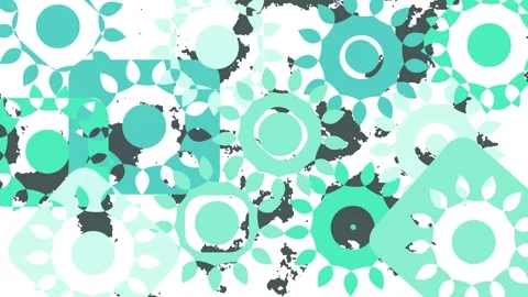 Dynamic retro abstract motion background, with teal and aqua geometric shap.. Stock Footage 325588899