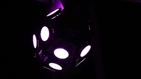 Dynamic RGB LED Light Color Animation Stock Footage 340376540
