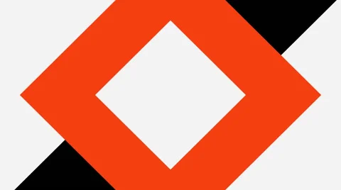 Dynamic rhombus beat the screen from black Stock Footage 49638581