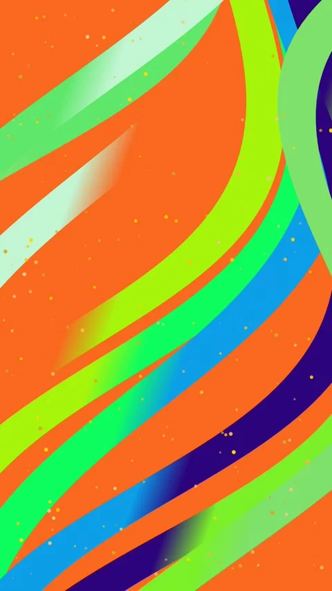 Dynamic Ribbon Streams Vertical Animation Vídeo Stock 335067269