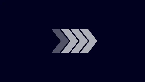 Dynamic Right Arrow Icon Animation – Smooth Motion Graphic Stock Footage 282577216