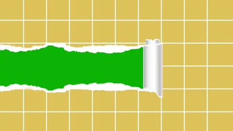 Dynamic Ripped Paper Transition with Alpha Channel | Torn Page Reveal Screen Stock-Footage 320001754