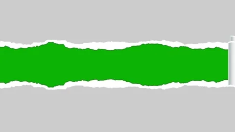 Dynamic Ripped Paper Transition with Alpha Channel | Torn Page Reveal Screen Video stock 320001790