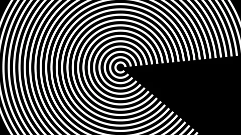Dynamic ripple effect: abstract concentric circle lines background animatio.. Stock Footage 343632207