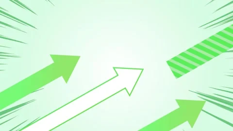 Dynamic Rising  green Arrow Background Animation with a Sense of Speed Stock Footage 316286807