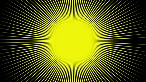 Dynamic Rotating Yellow Sun Rays Pattern for Abstract Design Stock Footage 319757916