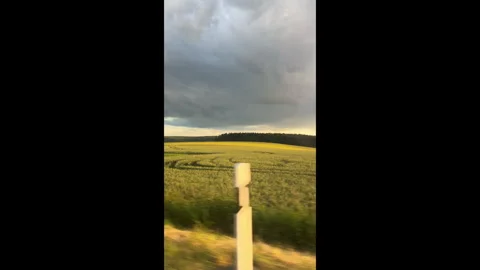 Dynamic Rural Landscape with Motion Blur Stock Footage 310327358