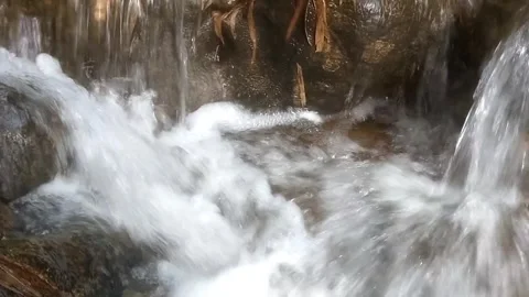 The Dynamic Rush of a Waterfall 스톡 동영상 334766970