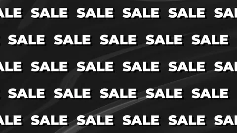 Dynamic Sale Text Animation Loop for Retail Promotions and Marketing Campaign Stock Footage 340026555