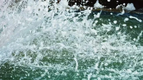 A dynamic scene of water splashing 스톡 동영상 306029352