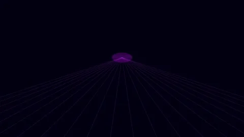 Dynamic sci-fi purple tech vortex tunnel background for cyberspace animation Stock Footage 336837465