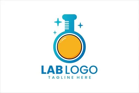Dynamic Science Lab and Yolk Logo for Food Brands Stock Illustration
