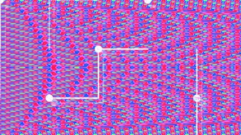 Dynamic scientific abstract pattern visualizing molecular data flow and tec.. Stock Footage 336168931