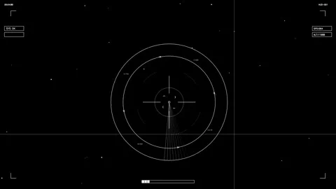 Dynamic scifi science fiction HUD element animation for video creators and web Stock Footage 327429091