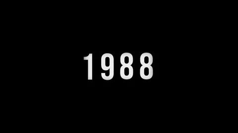 Dynamic scrolling progression timeline animation of 1950 to 1988 years on a.. Stock Footage 313557652