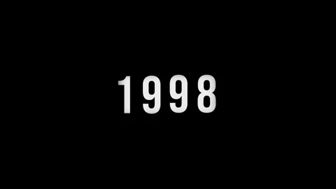 Dynamic scrolling progression timeline animation of 1950 to 1998 years on a.. Stock-Footage 313557680