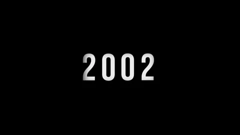 Dynamic scrolling progression timeline animation of 1950 to 2002 years on a.. Stock Footage 313557686