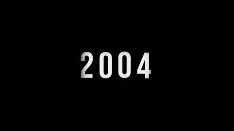 Dynamic scrolling progression timeline animation of 1950 to 2004 years on a.. Stock-Footage 313557691