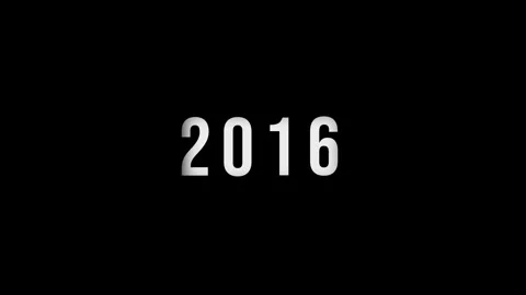 Dynamic scrolling progression timeline animation of 1950 to 2016 years on a.. Video stock 313558332
