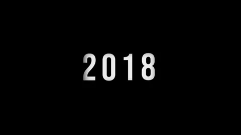 Dynamic scrolling progression timeline animation of 1950 to 2018 years on a.. Видео 313558335