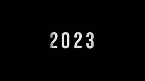 Dynamic scrolling progression timeline animation of 1950 to 2023 years on a.. Video stock 313558344