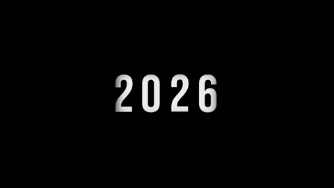 Dynamic scrolling progression timeline animation of 1950 to 2026 years on a.. Stock Footage 313558354