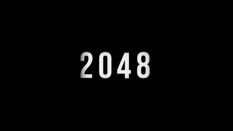 Dynamic scrolling progression timeline animation of 1950 to 2048 years on a.. Stock Footage 313558945