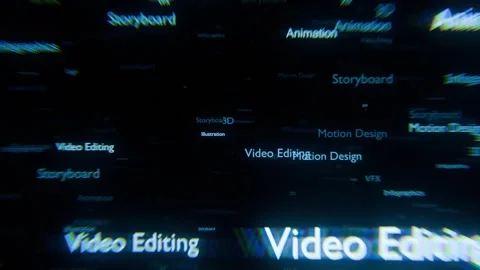 Dynamic seamless animation with floating creative industry Stock Footage 311856418