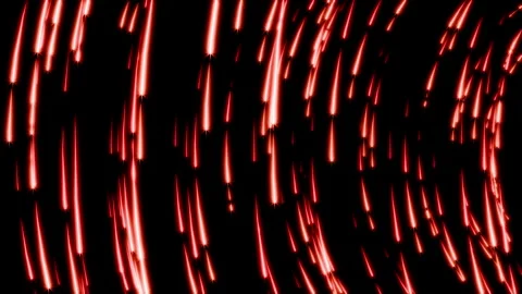 Dynamic seamless loop animation of shining red star particles falling down as a Stock Footage 340414621