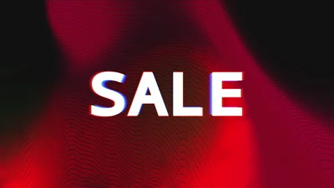 Dynamic Set of 10%, 25%, 50%, 70% percent indicators and sale sign Stockbeeldmateriaal 140790026