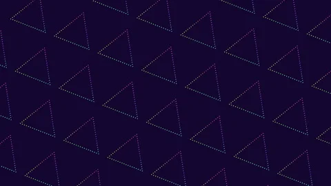 Dynamic shades geometric triangle pattern in various purple tones 스톡 동영상 285685095