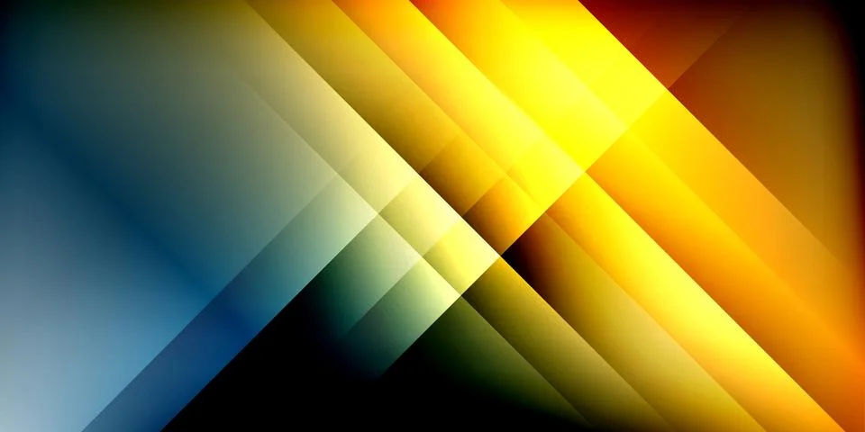 Dynamic shadow lines geometric shapes 스톡 일러스트