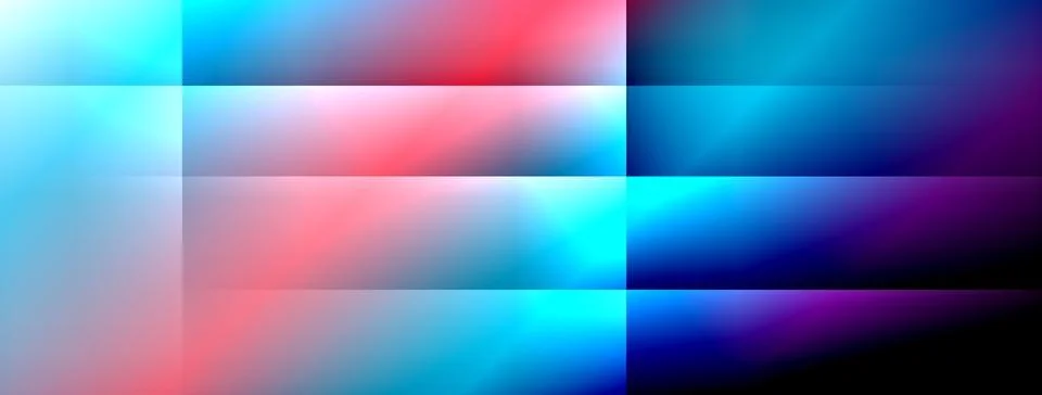 Dynamic shadow lines with gradient colors geometric background Illustrazione stock