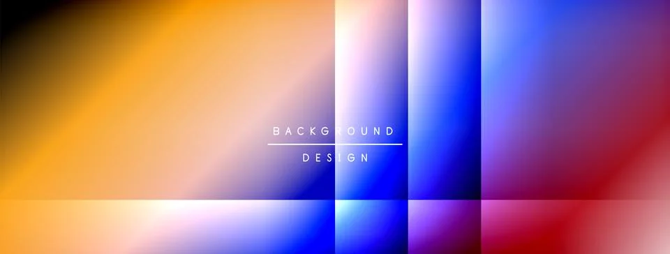 Dynamic shadow lines with gradient colors geometric background Stock Illustration